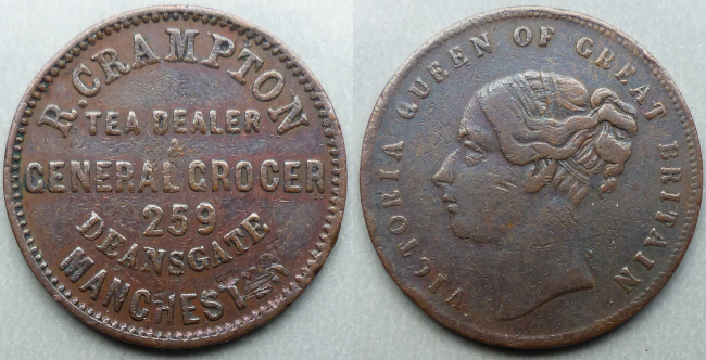 Manchester, R Crampton tea dealer